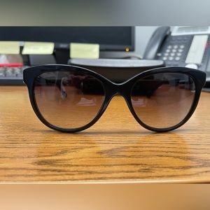 Gently used black Versace sunglasses